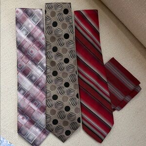 Stefano Baguio Men's Elegant Ties - Purple, Black, Red